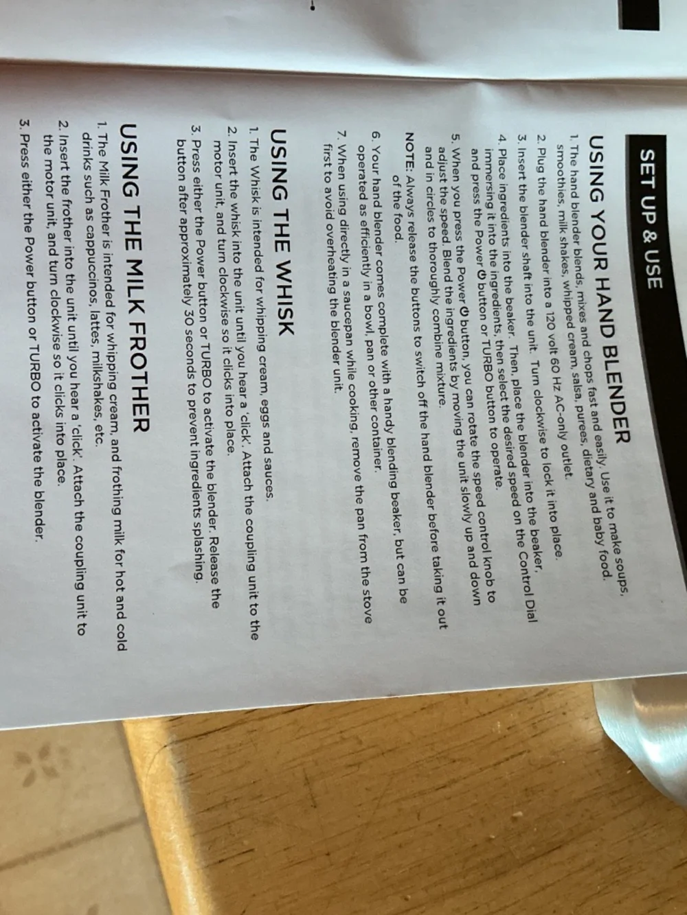 Commercial chef variable speed